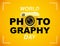 World photography day , eventÂ , vector, banner, logo, Typography